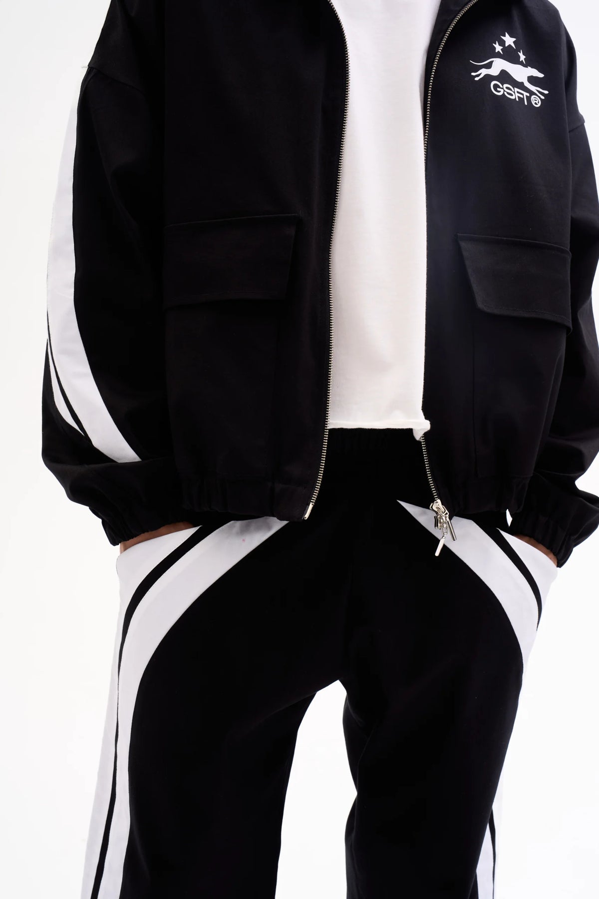 ATHLETIC CLUB TRACK PANTS - BLACK image 6