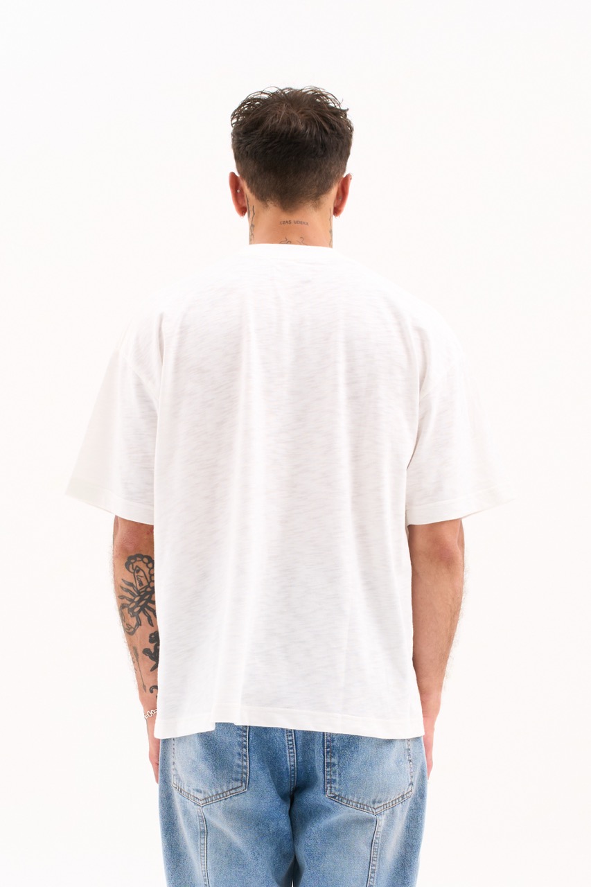 TEXTURED WHITE TEE 200g/m2 - Image 6