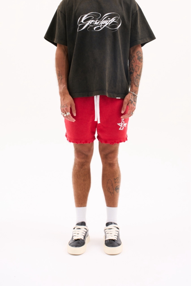 ANGEL SHORTS 470G / WASHED RED