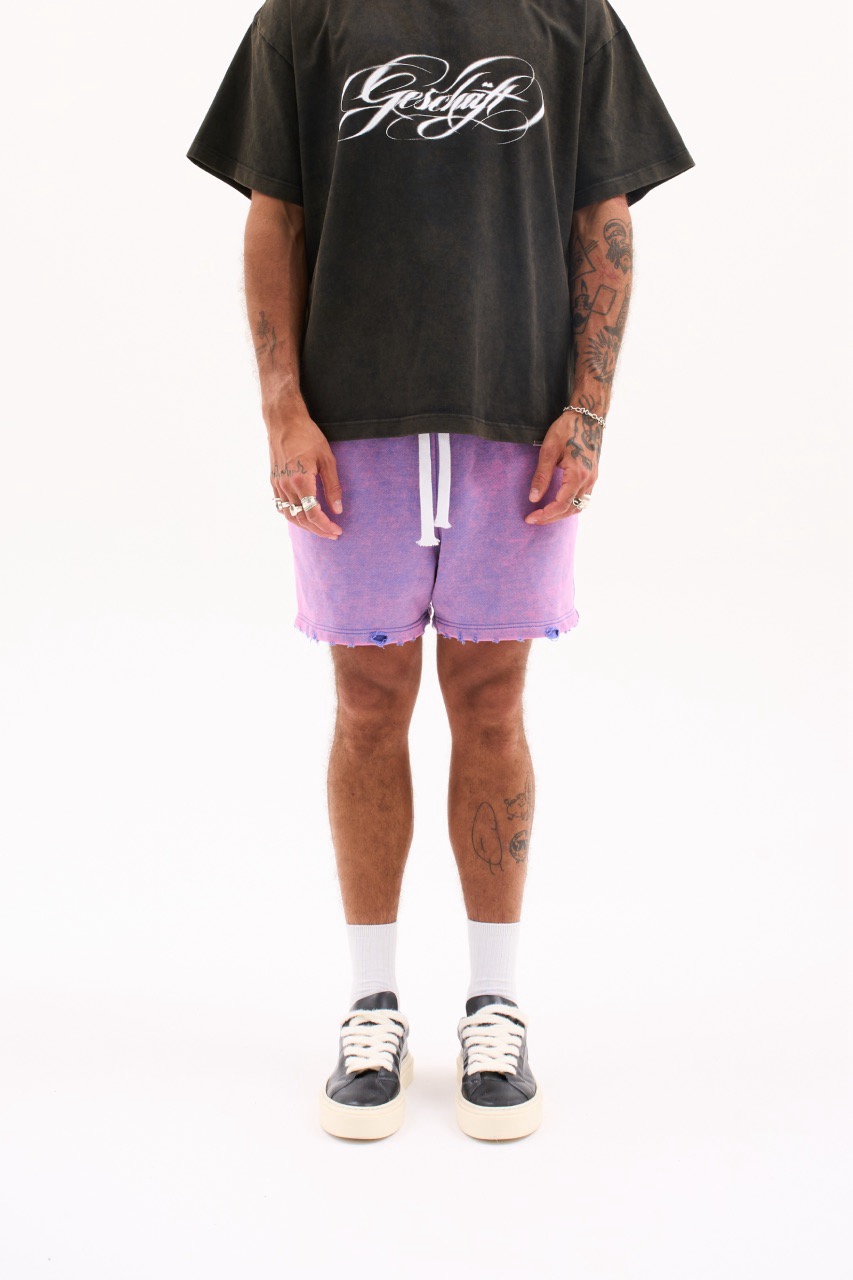 G-CORE VINTAGE SWEAT SHORTS 470G / PURPLE