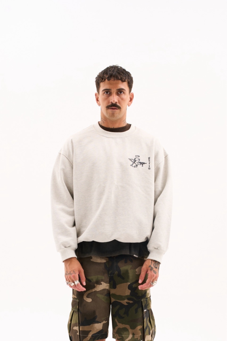 ANGEL DIAGONAL CREWNECK 380G