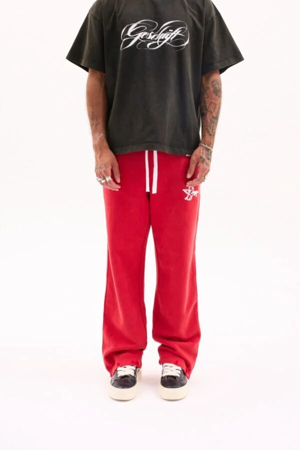 ANGEL SWEATPANTS 470G / WASHED RED