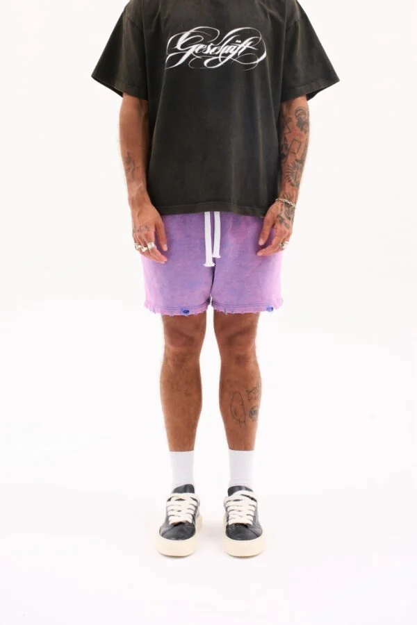 G-CORE VINTAGE SWEAT SHORTS 470G / PURPLE