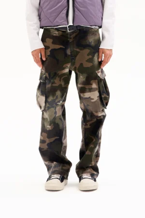 CARGO PANTS - WASHED CAMO