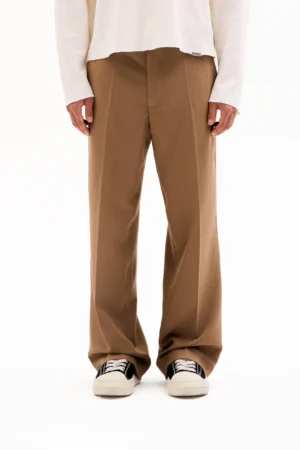 PRESSED TROUSERS - RELAXED · CAMEL