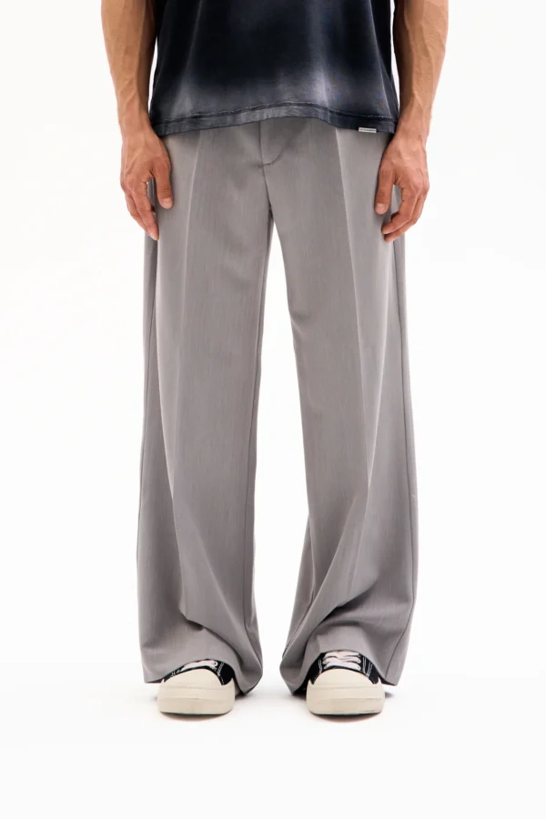 PRESSED TROUSERS - WIDE · LIGHT GREY