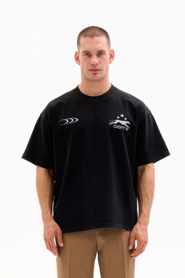 ATHLETIC CLUB TEE 300g - VINTAGE BLACK