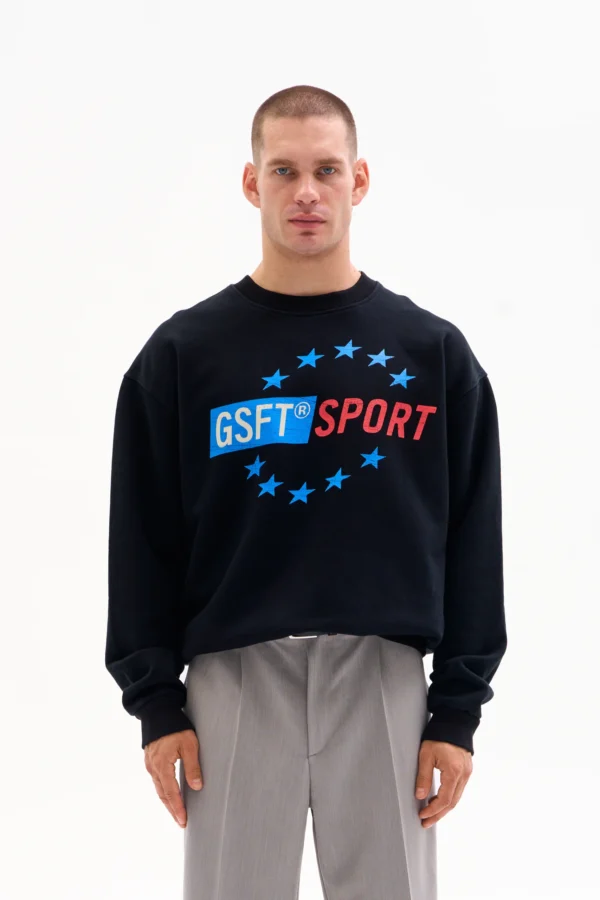 GSFT SPORT CREWNECK 470g - WASHED BLACK