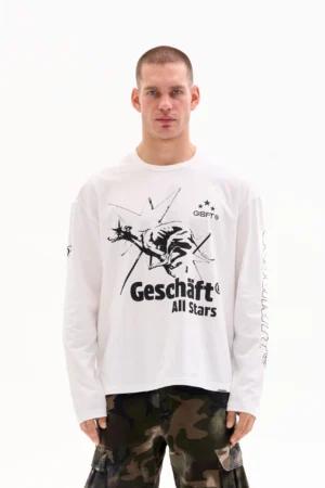 STAR HOUND LONGSLEEVE 200g - OFF WHITE