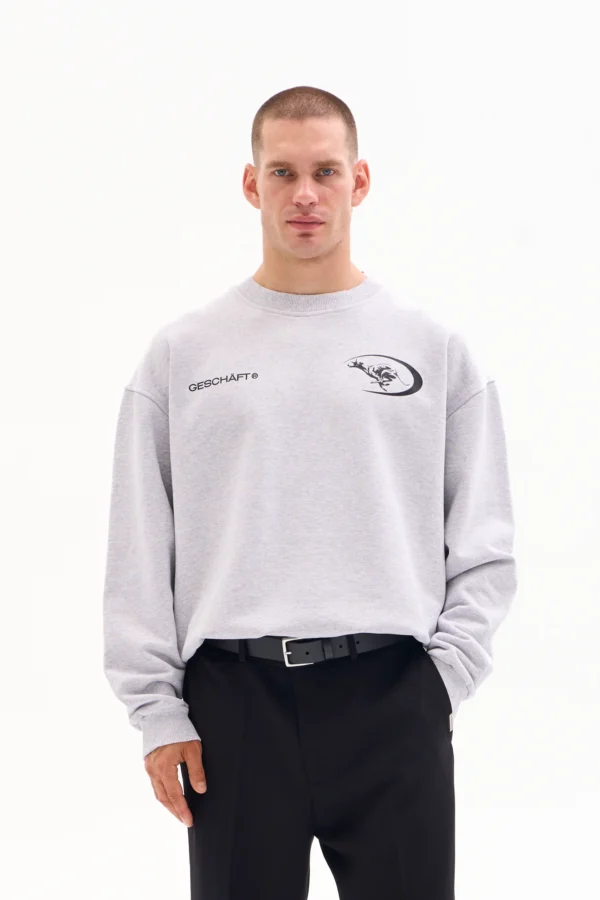 ATHLETIC CLUB CREWNECK 470g - HEATHER GREY