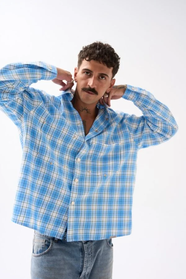 WORKWEAR OVERSHIRT / SKY BLUE CHECK